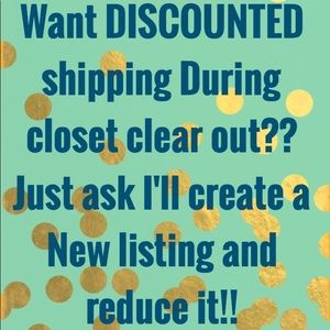 Get discount shipping during closet clear out